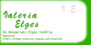 valeria elges business card